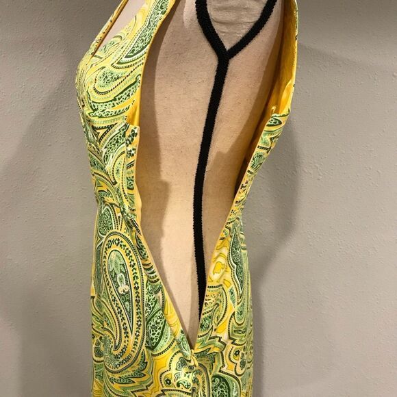 Paisley print v-neck sleeveless dress - Picture 4 of 10